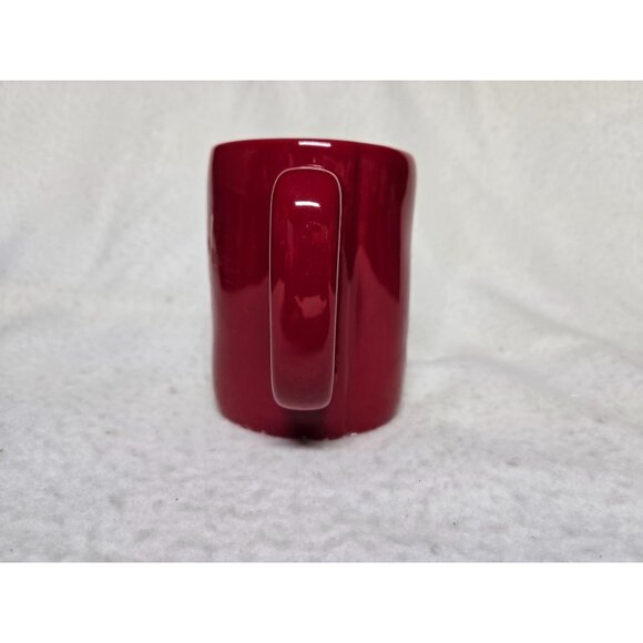 Rae Dunn Artisan JOY Mug By Magenta Red Ceramic Coffee Cup - Picture 4 of 8